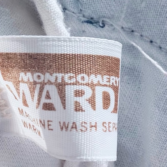 Old School MONTGOMERY WARDS Blue Denim Overalls - Picture 3 of 4